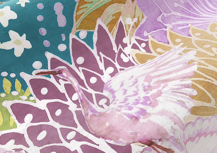 Kolkata Velvet, Carnival - Roman Blind - Image 4